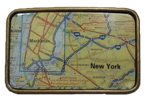 Buy Outer Rebel NEW YORK CITY MAP Metal Belt Buckle Style BU165