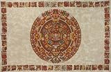 Mayan Calender ~ Tie-Dye Tapestry ~ 60 x 90 in.