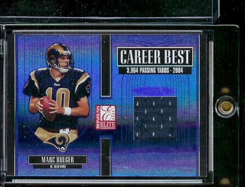 2005 Donruss Elite Marc Bulger Career Best Jersey 26/175 St Louis Rams Football Card - Mint Condition - Shipped In Protective Display Case