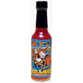 Lazy Ass Hot Sauce - You know the person who would receive this hot sauce without too much thought. Our lazy donkey depicts the perfect lounge chair potato. The typical description is this: remote control in one hand, a cold beer in the other, frequent naps and as soon as you change the channel you hear "Hey, I was watching that!" Enjoy giving this to your favorie Lazy Ass and enjoy the hot sauce too!