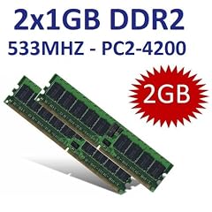 2GB Dual Channel Kit 2 x 1 GB 240 pin DDR2-533 (533Mhz, PC2-4200U, CL4, 240 pin) NON ECC, unbuffered f�r DDR2 Mainboards - 100% kompatibel zu PC2-3200U, CL3