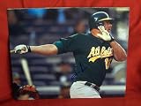 Jason Giambi Autographed Oakland Athletics 8x10 Photo, Proof Photo of Jason Signing for Us.
