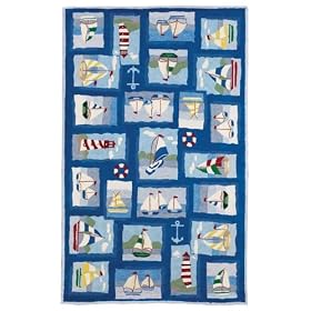 Buy 828 Area Rugs: Accents CCL25 Boats Rug: 2'X8' Runner by 828 Trading Rugs now!
