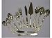 Decorative Living 102-Piece Gold Plated Flatware Set, Service for 12