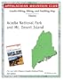 Hiking and Biking Map of Acadia National Park & Mt. Desert Island: Discover Acadia National Park Map