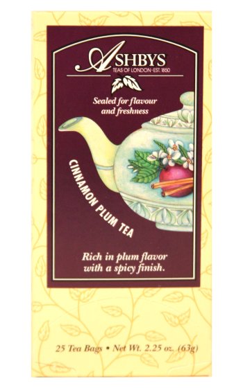 Childrens Toyshop  Gourmet Food : Ashbys Cinnamon Plum Tea, 25 Bags