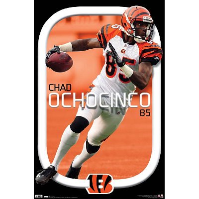 (22x34) Cincinnati Bengals Chad Ochocinco Sports Poster Print