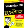 Visitenkarten f�r Dummies von EMME Deutschland GmbH