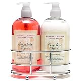 Stonewall Kitchen Grapefruit Thyme Caddy, Includes One Hand Lotion & One Hand Soap, 17.6 Fluid Ounces Each