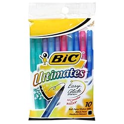 BIC Ultimates Ball Pen, Medium Point (1.0 mm), Black, 120 Pens