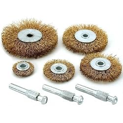5Pc Brass Wire Wheel Set Metalsmith Polishing Brushes
