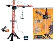Dickie 203462440 - Mega Crane Set, Kran mit Licht und Sound, 1 Baufahrzeug, Figur