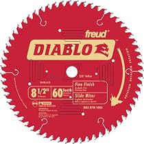 Freud D0860S Diablo 8-1/2-Inch 60 Tooth Fine Finishing Miter Saw Blade with 5/8-Inch Arbor
