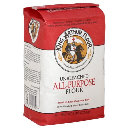 King Arthur Flour Flour All Purpose Unbleached, 5-Pound (Pack of 4)