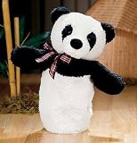 Fluppet Bear (Panda) Hand Puppet - Bamboo