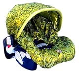 Baby Bella Maya Infant Car Seat Cover Limon Swirl