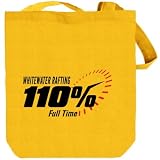 Whitewater Rafting 110% Full Time Sports Tote Bag (Yellow, Canvas, Unisex)