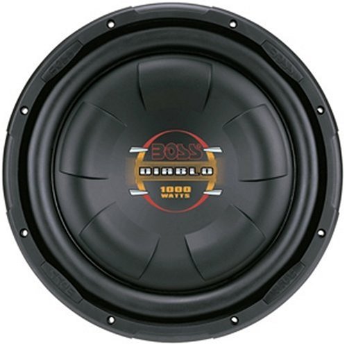 Boss Audio D10F 10-Inch 4-Ohm Diablo Flat Subwoofer - Single (Black)