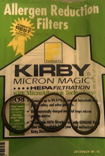 BRAND NEW PRODUCT 3 Belts & QTY 2 F Style Sentria Cloth Kirby Models Vacuum Bags