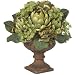 Real Looking Artichoke Centerpiece Silk Flower Arrangement Green Colors - Silk Arrangement
