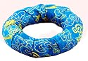 Tibetan Singing Bowl Cushion Blue Silk Ring