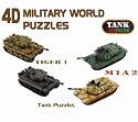 4D Military Tank Puzzles - 4 Puzzle Set