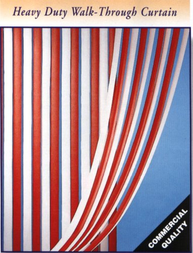 Heavy Duty Bug Blind,Fly Blind,Strip Blind, Door Blind-RED & WHITE