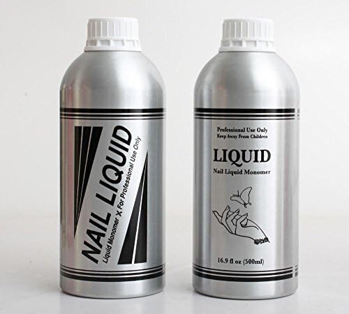 Empty Nail Liquid Thick-Walled Aluminum Bottle 16 oz Silver (pack of 2)