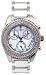 Klaus Kobec  Wicked Ceramic White w/ Pink Crystal Ladies Diamond Watch - WK22