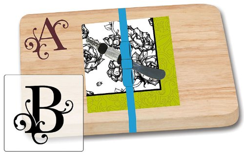 Gift Set, Wooden Cutting Board, Cocktail Napkin, Spreader, Gablecrest B