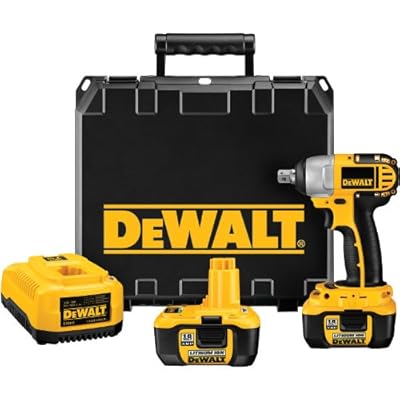 DEWALT DC822KL 18-Volt 1/2-inch Lithium Ion Cordless Impact Wrench with NANO Technology