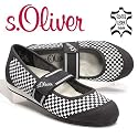 s.OLIVER KIDS , Mädchen Ballerina, Schachbrettmuster, schwarz-weiss