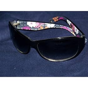 Click here to buy Coach Sarah Sunglasses (S437) Black Silver Detail.