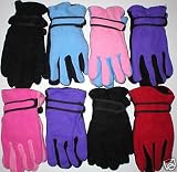 Wholesale Lot 12 Childrens Kids Polar Fleece Winter Gloves Gifts