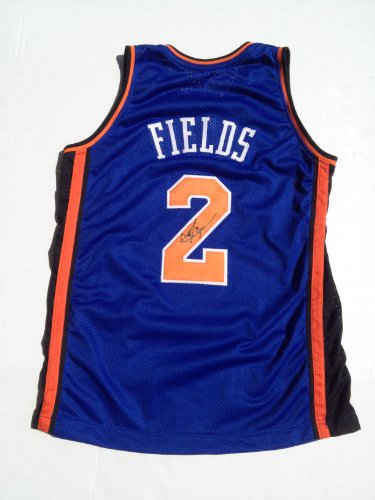 New York Knicks LANDRY FIELDS Signed Autographed NBA Jersey COA PROOF