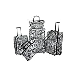 American Flyer Animal Print 5 Piece Luggage Set