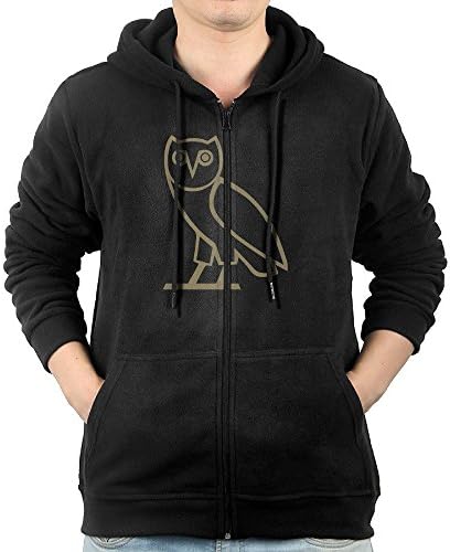 Man's Drake Owl Logo Hooded Sweatshirt Zip-Front