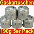 Gaskartusche Campinggas Butangas Stechkartusche 5 STK