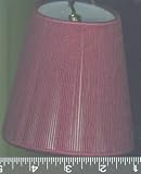 24, NEW, BURGUNDY, CHANDELIER, or, CANDLE LIGHTS, CLIP-ON, LAMP SHADES, that, fit, CANDELABRA BULBS, NEW, HEAVY DUTY, LAMP SHADE, with, DARK WINE, DOUBLED, FABRIC, CORD, with a, WHITE LINING, for, UPDATING YOUR HOME, LIGHT, DARK RED, SHADE, is 3 ACROSS TOP X 5 at BOTTOM X 4 TALL, LIGHT SHADES, UPC609722846646