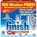 Finish Powerball Tabs 200ct Powerful Scrubbing Action; Attacks Burnt on Food Pack of 2 , Total 400ct (RAC 84911)