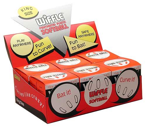 Wiffle 12 inch Softballs in Counter-top Display - Half Dozen