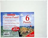 Pre-primed Canvas Panels ~8x10" Boards ~Lot of 6