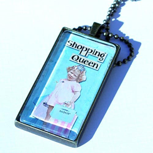Shopping Queen Brass Pendant Necklace