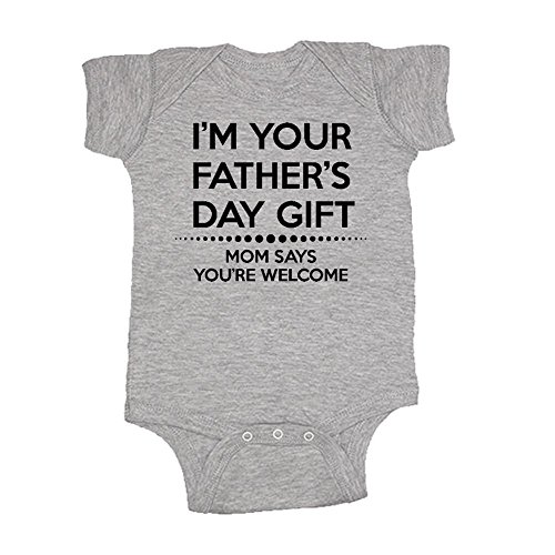LOL Baby! Happy Father's Day Mom Says You're Welcome Baby Bodysuit