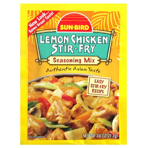 Sun Bird Seasoning Mix, Lemon Chicken Stir Fry, .75-Ounce Packets (Pack of 24) by Sun Bird