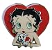 Betty Boop Heart shape Swing Pin