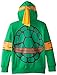 Teenage Mutant Ninja Turtles Big Boys' Character Hoodie, Shell Green, Small