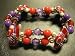 Red Hat Lady Society / Bracelet / 4 Red Hats with Beads photo