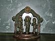 Ram Darbar Statue Ram, Sita, Lakshmana, & Hanuman 8" Brass Sculpture