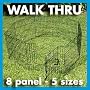 24H" x 24" 8 Panel GoGo Black Epoxy Exercise Pen w/ Walk Thru Door
